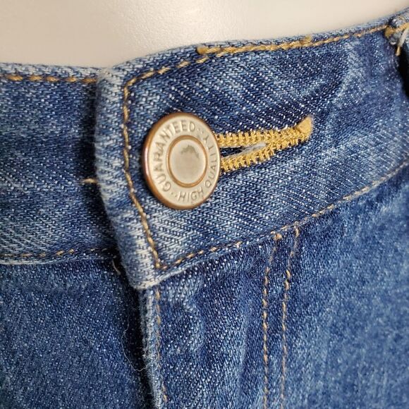 ANAP MIMPI denim skirt Japan distressed midi blue jean M - Picture 3 of 12